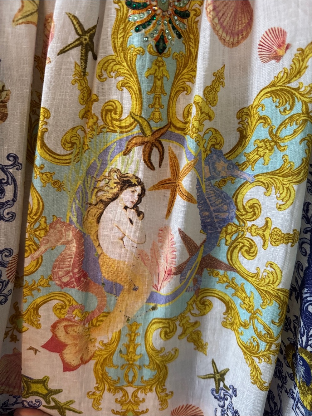 NWT Camilla Multicolor Off-Shoulder Nautical Print off the shoulder Dress - Picture 8 of 16